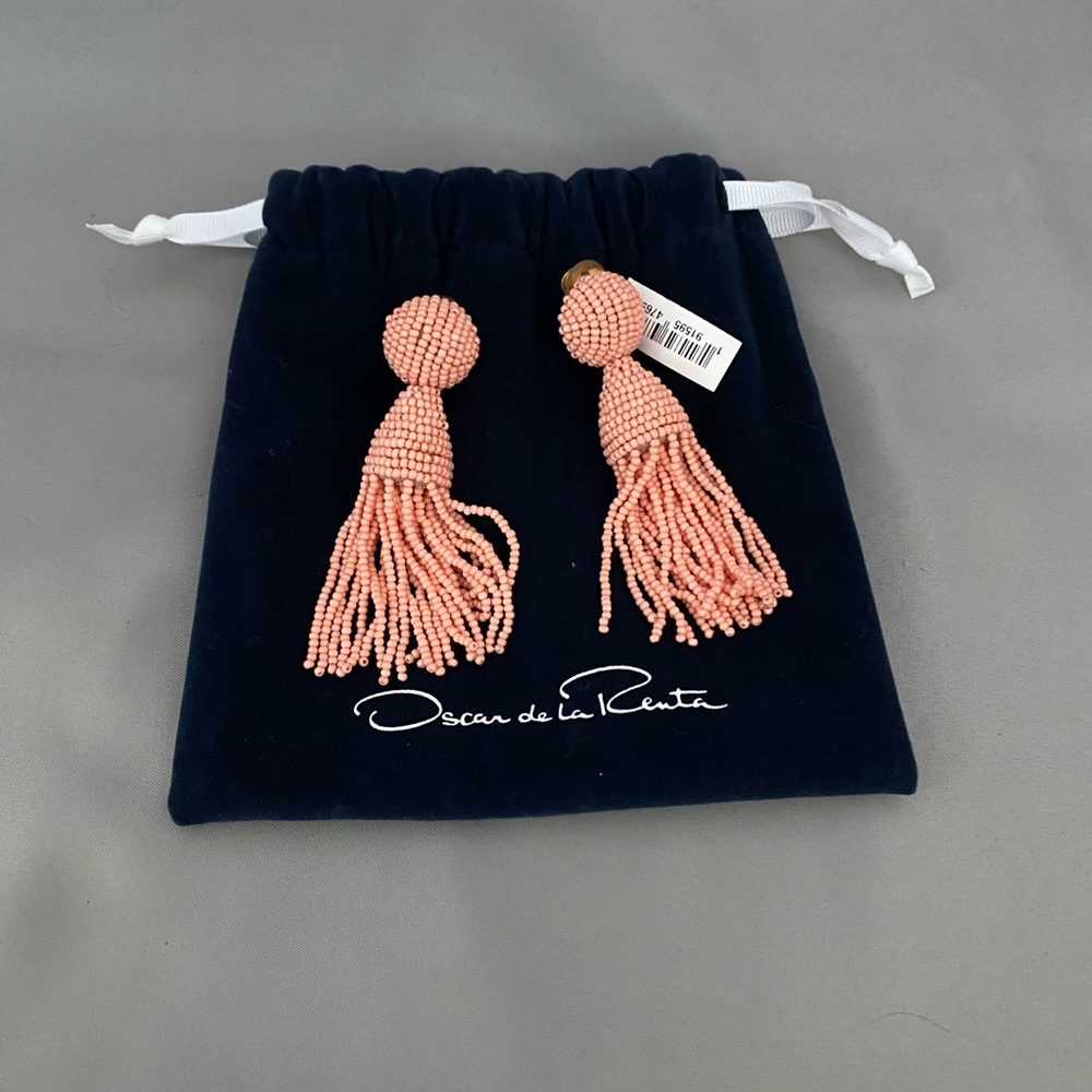 Oscar de la Renta tassel earrings